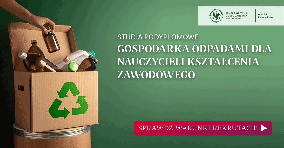 Studia podyplomowe gospodarka odpadami dla nauczycieli